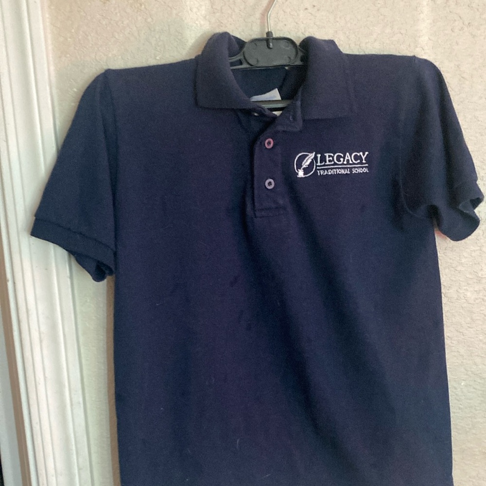 Used Legacy Traditional Schools Size S Short-Sleeved Polo Uniform Shirt